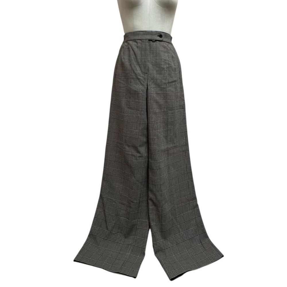 Vintage Made in Italy Giorgio Armani El Collezioni Houndstooth Wool Dress Pants - Picture 2 of 8